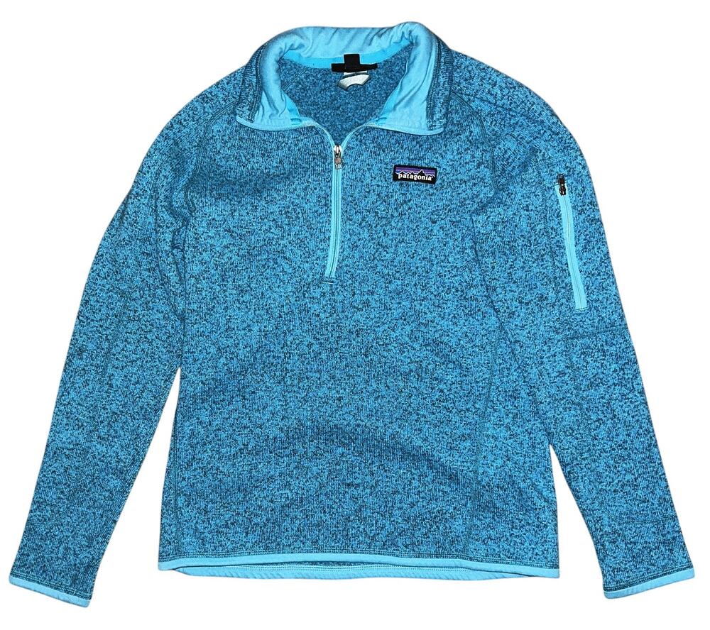 Patagonia 1/4 Zip Better Sweater Teal Pullover Women's Small